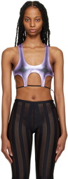 FAL-ASH Purple Cutout Tank Top