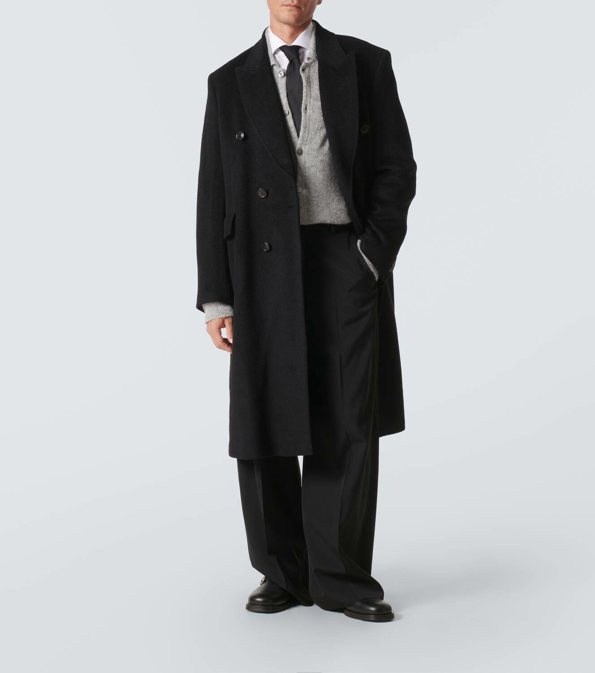 Our Legacy - Whale Coat Black Hairy Wool