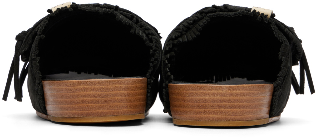 visvim Black Christo Shaman-Folk Sandals