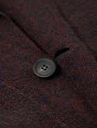 Altea - Shawl-Collar Wool and Cashmere-Blend Cardigan - Burgundy