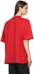 VETEMENTS Red Crystal Logo T-Shirt