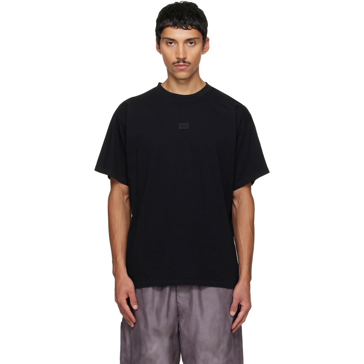 MM6 Maison Margiela Black Logo Patch T-shirt