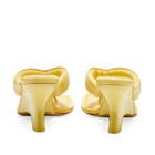 Gia Borghini Women's Leather Thong Sandal in Butter Yellow