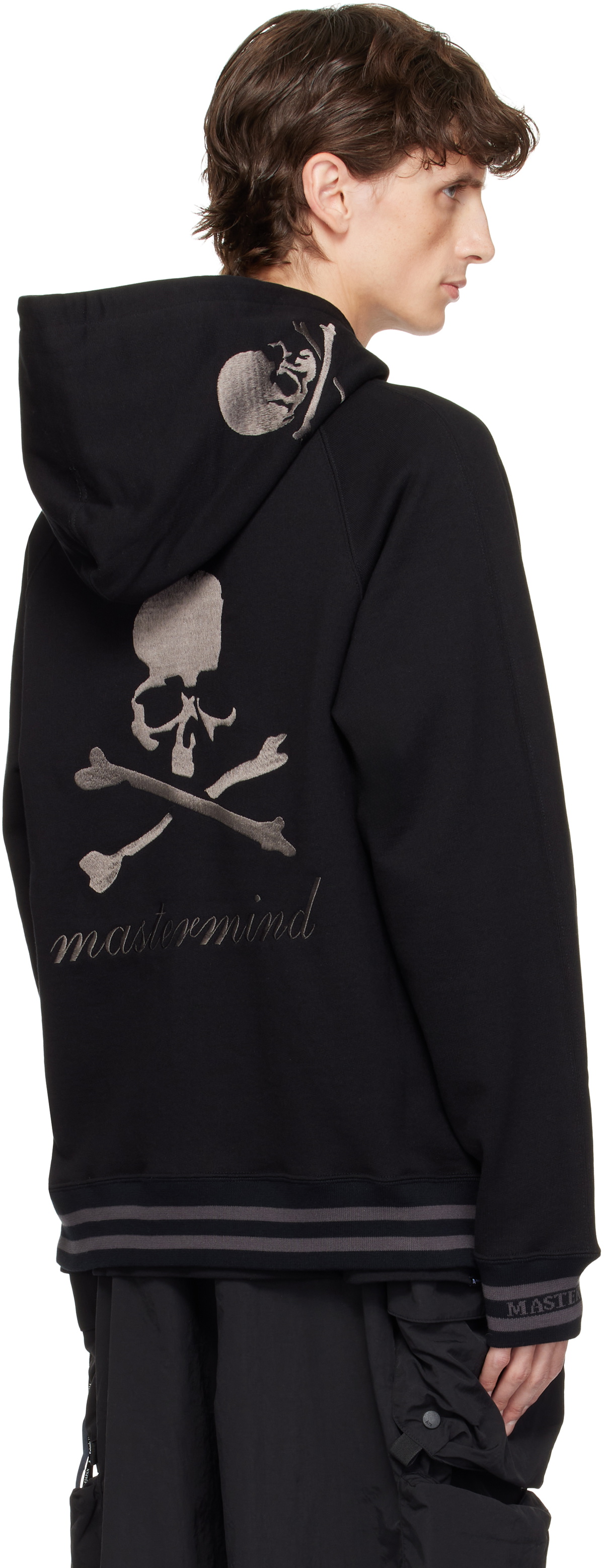 mastermind JAPAN Black Souvenir Full-Zip Hoodie