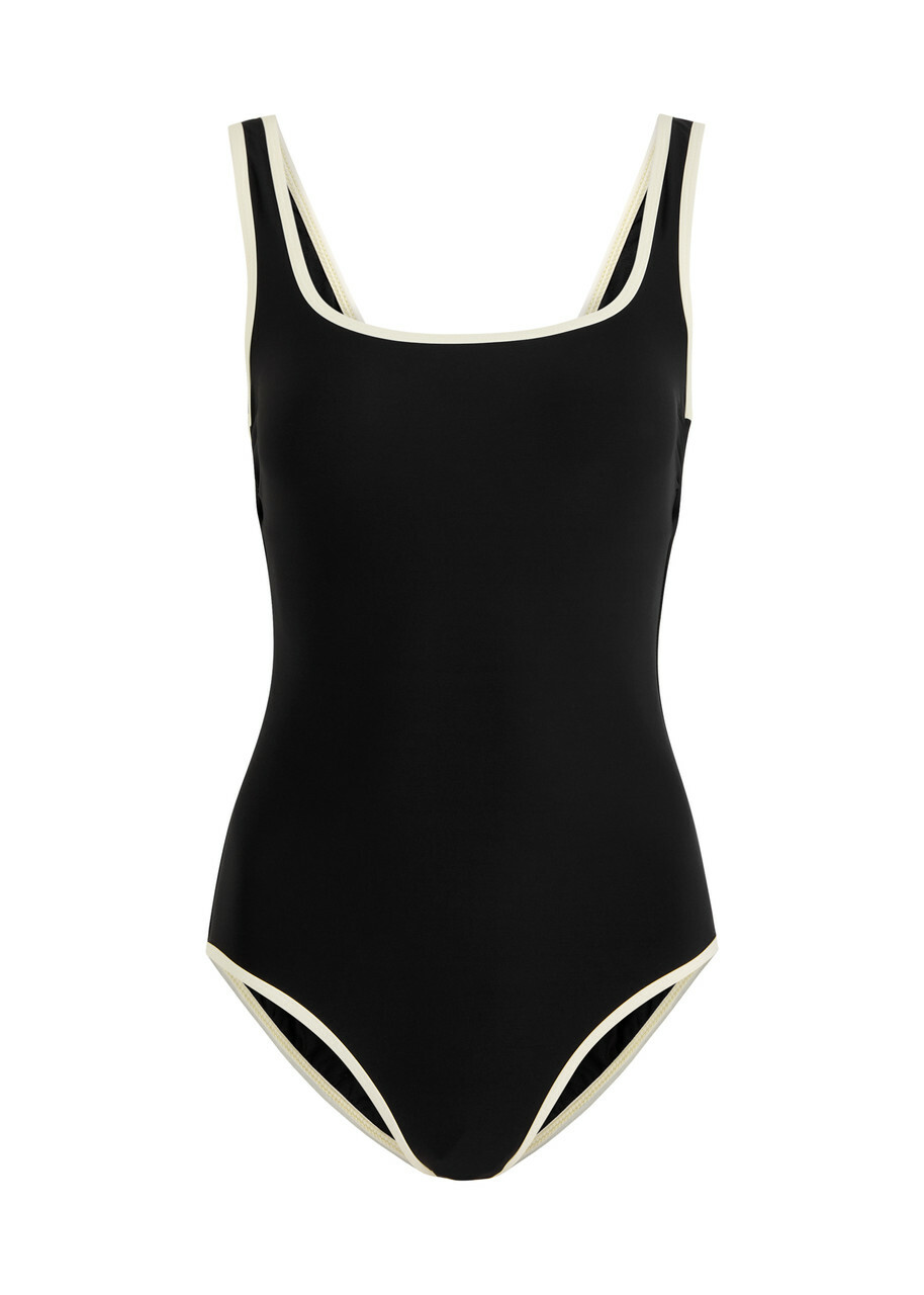 Bondi Born Mckenna Contrast Swimsuit Black And White