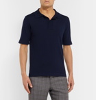Gabriela Hearst - Slim-Fit Virgin Wool Polo Shirt - Blue