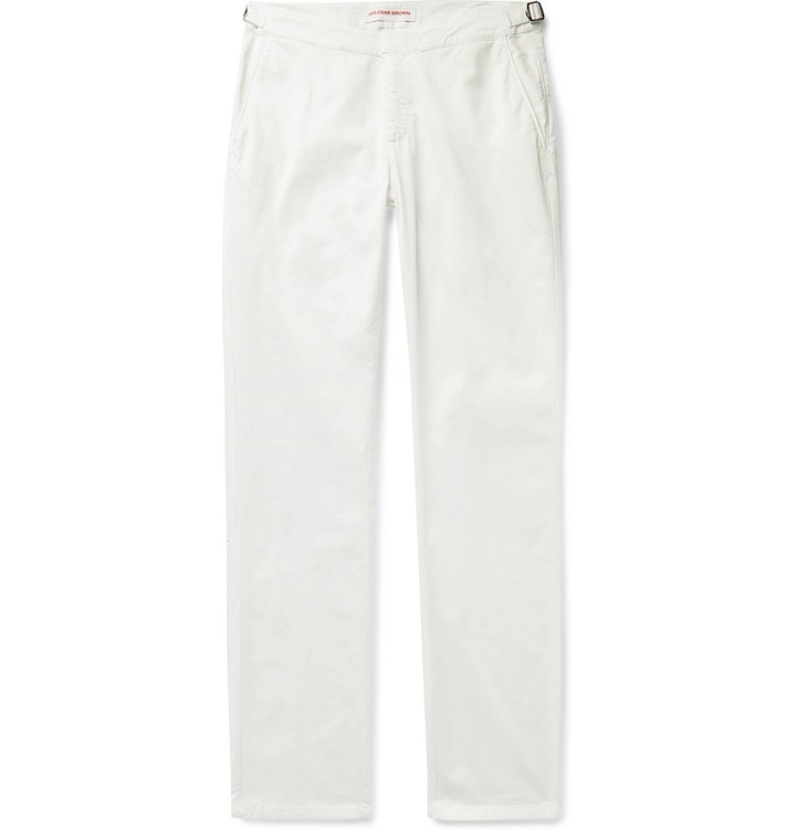 Photo: Orlebar Brown - Campbell Cotton-Blend Poplin Trousers - White