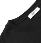 VALENTINO - Logo-Appliquéd Cotton-Jersey T-Shirt - Black