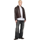 Sunflower Burgundy Short Leather Jacket