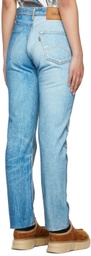 doublet Blue Photo Print Jeans