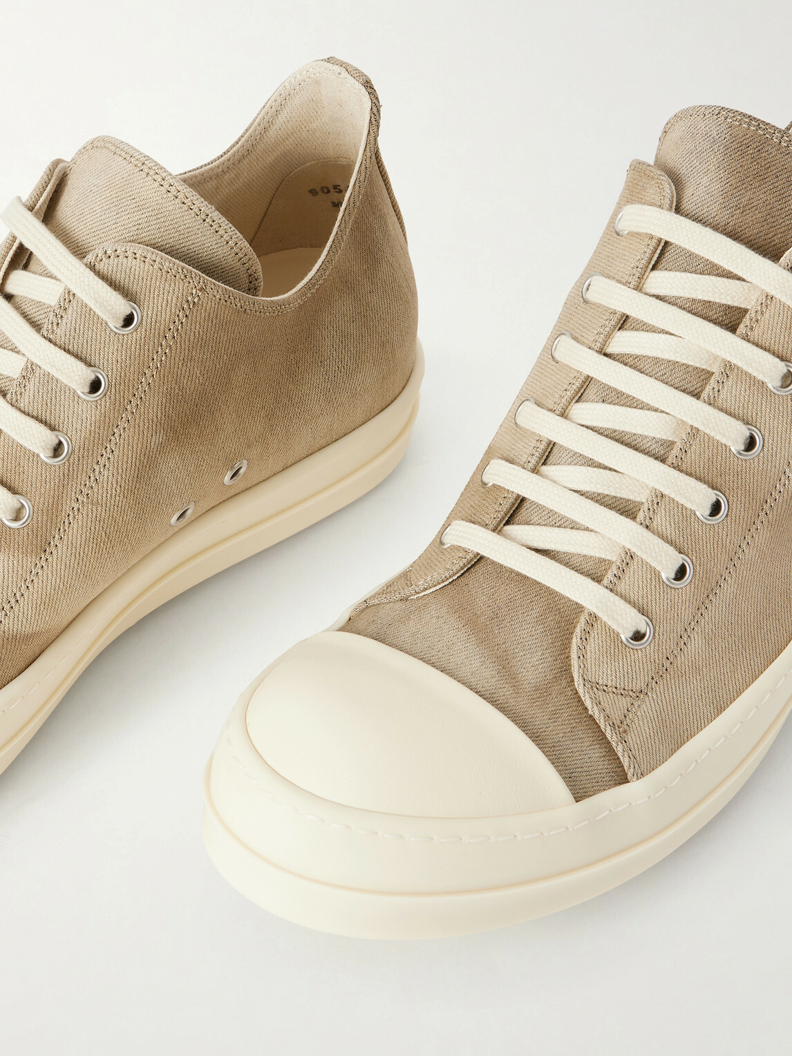 DRKSHDW by Rick Owens - Ramones Denim Sneakers - Brown