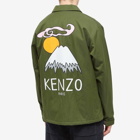 Kenzo Men's Eiffel Tower Coach Jacket in Dark Khaki
