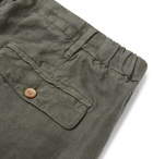 Altea - Tapered Linen Trousers - Green