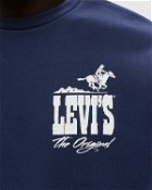 Levis Standard Graphic Crew Blue - Mens - Sweatshirts