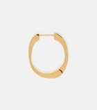 Toteme Signature enamel gold-plated hoop earrings