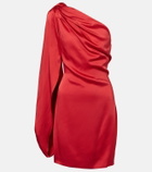 Stella McCartney One-shoulder satin minidress