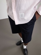 Thom Browne - Button-Down Collar Garment-Dyed Linen Shirt - Pink