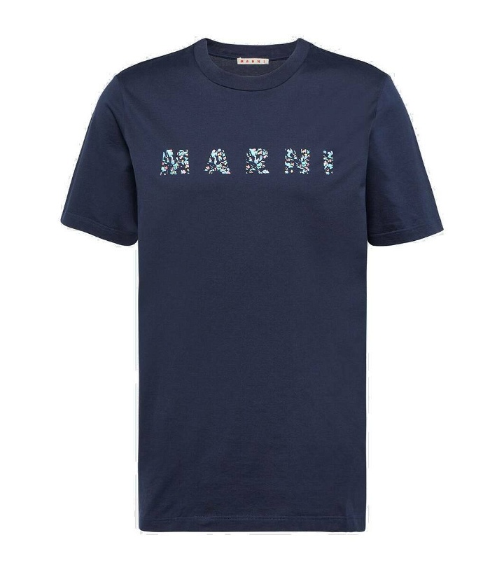Photo: Marni Logo cotton jersey T-shirt