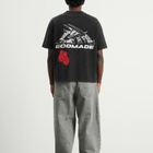 God Made Men's GM Logo Wrapped T-Shirt in Washed Black