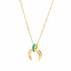 Missoma Women's x Lucy Williams Horn Necklace in Gold/Black 