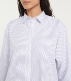 Toteme Striped cotton-blend shirt