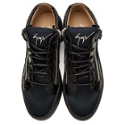 Giuseppe Zanotti Black and Navy May London High-Top Sneakers
