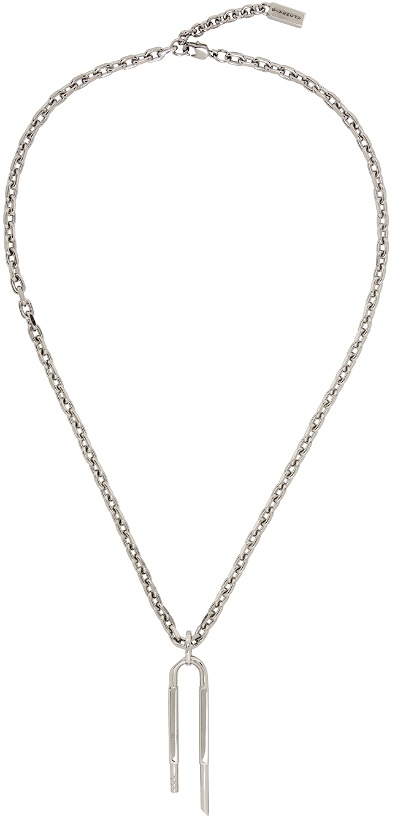 Photo: Givenchy Silver U-Lock Necklace