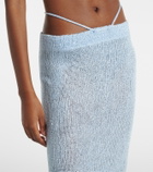 Bananhot Alma sequined knitted maxi skirt