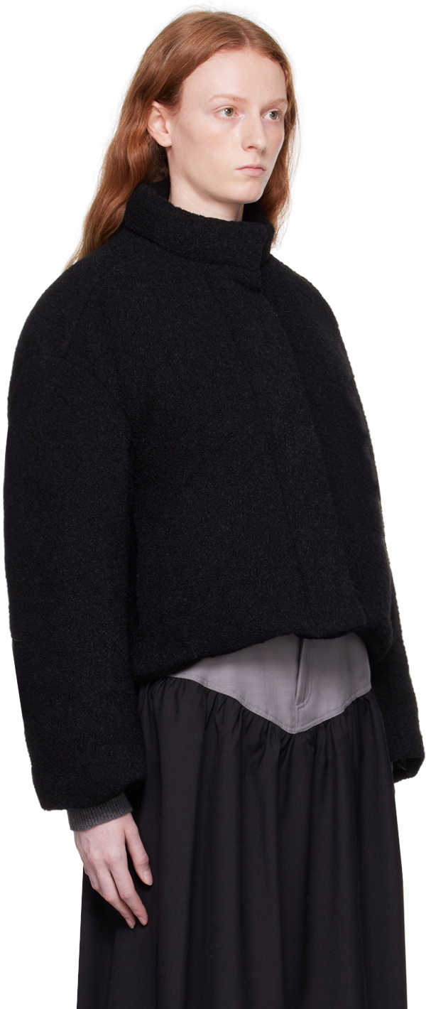 Missing You Already Black Zipped Down Jacket