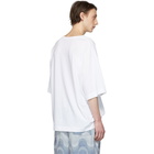 Dries Van Noten White Oversized Hoky T-Shirt