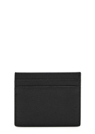 Valentino Garavani Vlogo Pebbled Leather Card Holder - Black - One Size