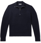 Alex Mill - Ribbed Merino Wool Half-Zip Sweater - Midnight blue