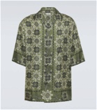 Etro Floral silk bowling shirt