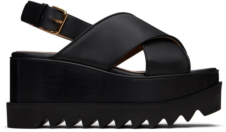Photo: Stella McCartney Black Elyse Platform Heeled Sandals