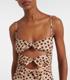 Valentino Polka-dot cutout swimsuit
