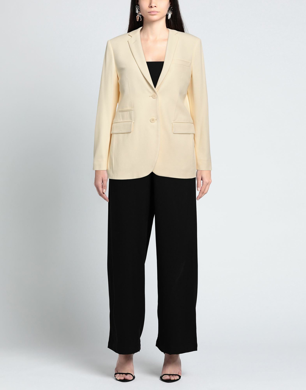 Gentryportofino Womens Blazer Cream