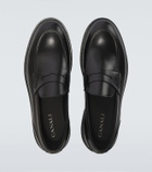 Canali Leather penny loafers