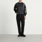 BEAMS Men's Wide Tapered Denim Jeans in Black
