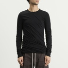 Rick Owens Men's Double Layer Long Sleeve T-Shirt in Black