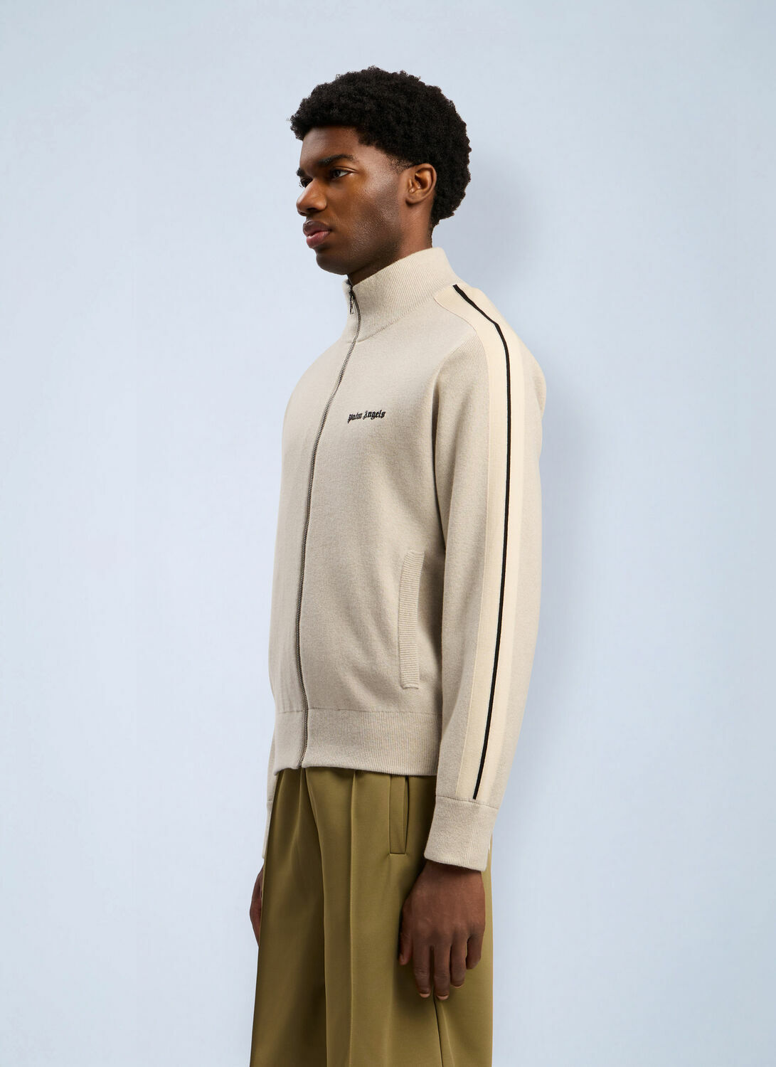 Palm Angels Classic Logo Knit Track Jacket