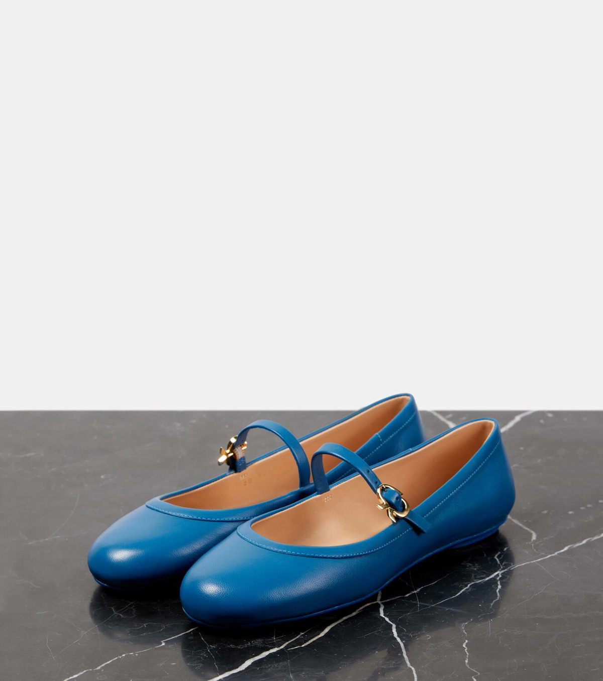 Gianvito Rossi Carla leather Mary Jane flats Gianvito Rossi