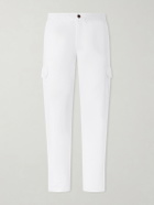 Mr P. - Tapered Cotton and Linen-Blend Trousers - White