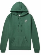Manresa - Logo-Embroidered Cotton-Blend Jersey Hoodie - Green