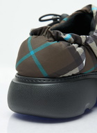 Burberry Check Nylon-Blend Pillow Mule