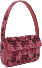 Staud Pink Tommy Beaded Bag