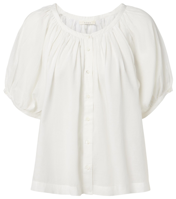 Photo: Dôen June cotton-blend top