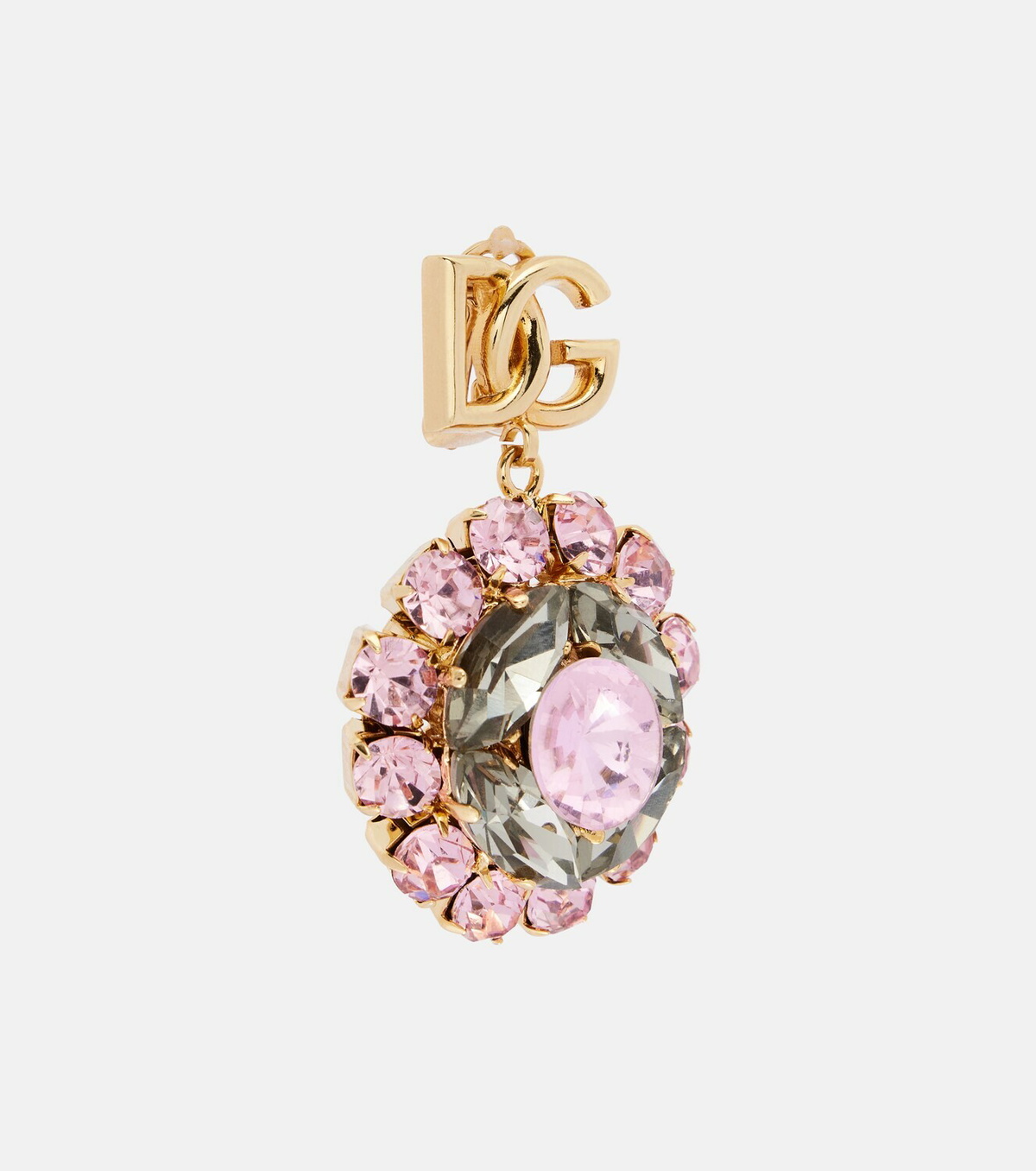 Dolce&Gabbana Re-Edition DG embellished clip-on earrings