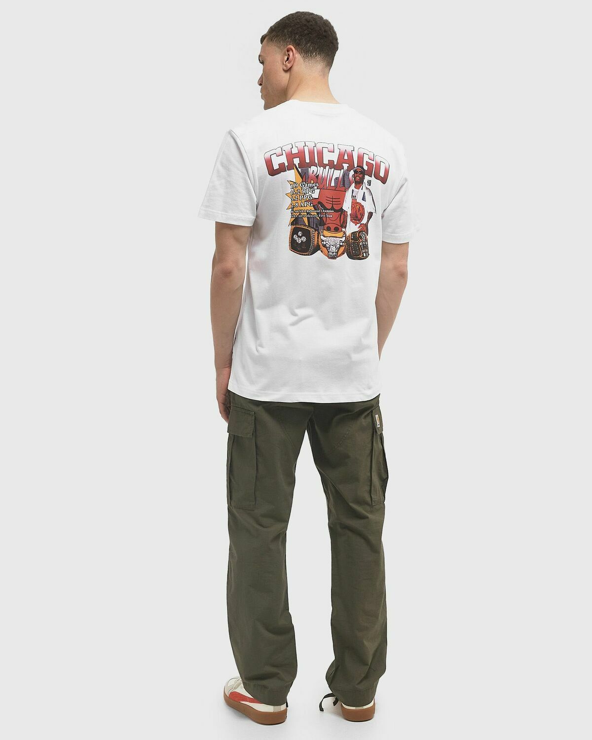 Mitchell & Ness NBA RINGS TEE CHICAGO BULLS DENNIS RODMAN White Mens Shortsleefe