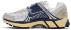 Nike White & Navy Zoom Vomero 5 Sneakers