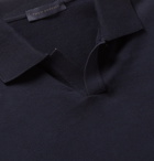 Thom Sweeney - Garment-Dyed Cotton Polo Shirt - Blue